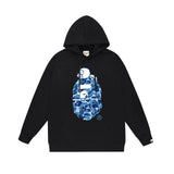 Bape Hoodie 2024Autumn and Winter New Japanese Fashion Brand Pullover plus Size Loose Hoodie Male and Female Couples Wear Teen Fashion Brand Sweater-CY