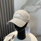 Balenciaga Hat Letter Embroidery log Baseball Cap Sunshade Sun Protection Duckbill Cap Slimming Face Curved Brim Versatile Large Head Circumference Sports Hat Unisex Couple Style