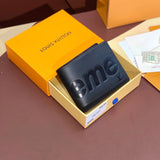 Louis Vuitton LV Wallets/Clutches Top version 【Original Leather】Men's and Women's Wallet Full Series M67541M67542M67543M67544M67548supreme Series Water Ripple Leather Silk Screen Wallet Card Holder the Suit Wallet Long Wallet Handbag