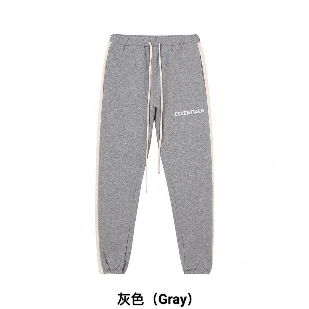 ESSENTIALS Sweatpants Top Tested California Limited Double Line Side Patchwork Stripes Trousers Sweatpants