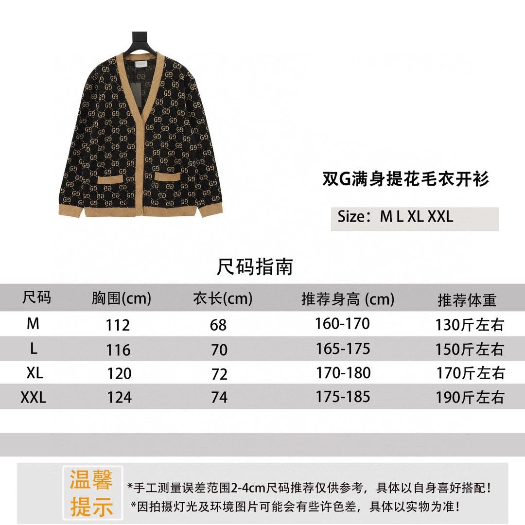 Gucci Sweater Brocade Sweater Cardigan for Men and Women