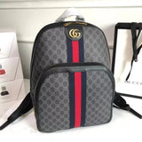 Gucci Backpack Top version Backpack Women's Bag Men's Bag Ophidia Large Small Size Red and Green Stripes Backpack Unisex Backpack New547967547965