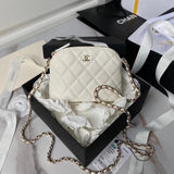 Chanel Women's Bag Top version 【Original Leather Super Quality】C Home New24s Shell Bag Caviar Cowhide Grain Little Shell Bag Chain Bag Crossbody Bag2024New Small Waste Bag Small Shell Original Sheepskin Fashion Women's Bag AP4000