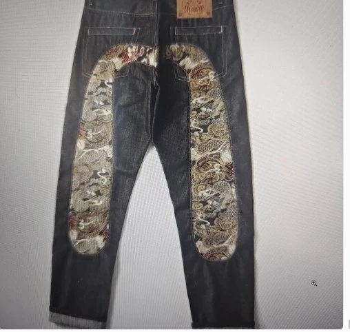 Evisu Jeans Fashion Y2Retro Hip Hop Jeans