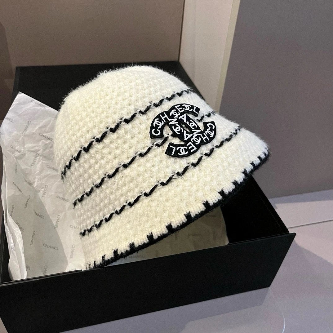 Chanel Hat Casual Hat High Quality Fashion Fashion Brand New Fashion All-Matching Knitted Fisherman Hat