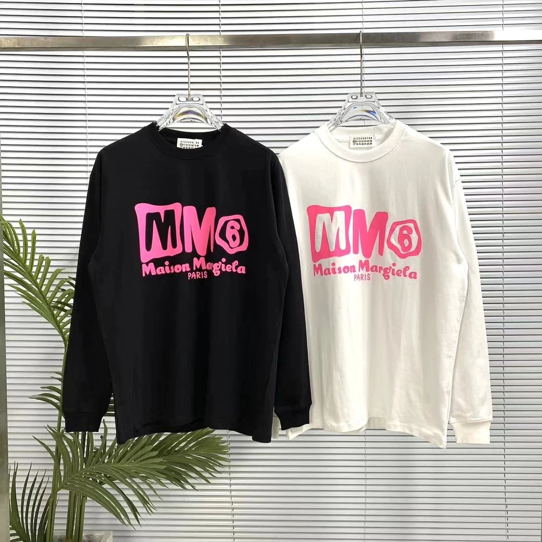 Maison Margiela Hoodie Colorful Autumn Winter Long Sleeve Top T Round Neck Sweatshirt Long Sleeve Base Shirt Outerwear Trendy Unisex Sports Casual Loose Fit Versatile Autumn Winter New Arrival