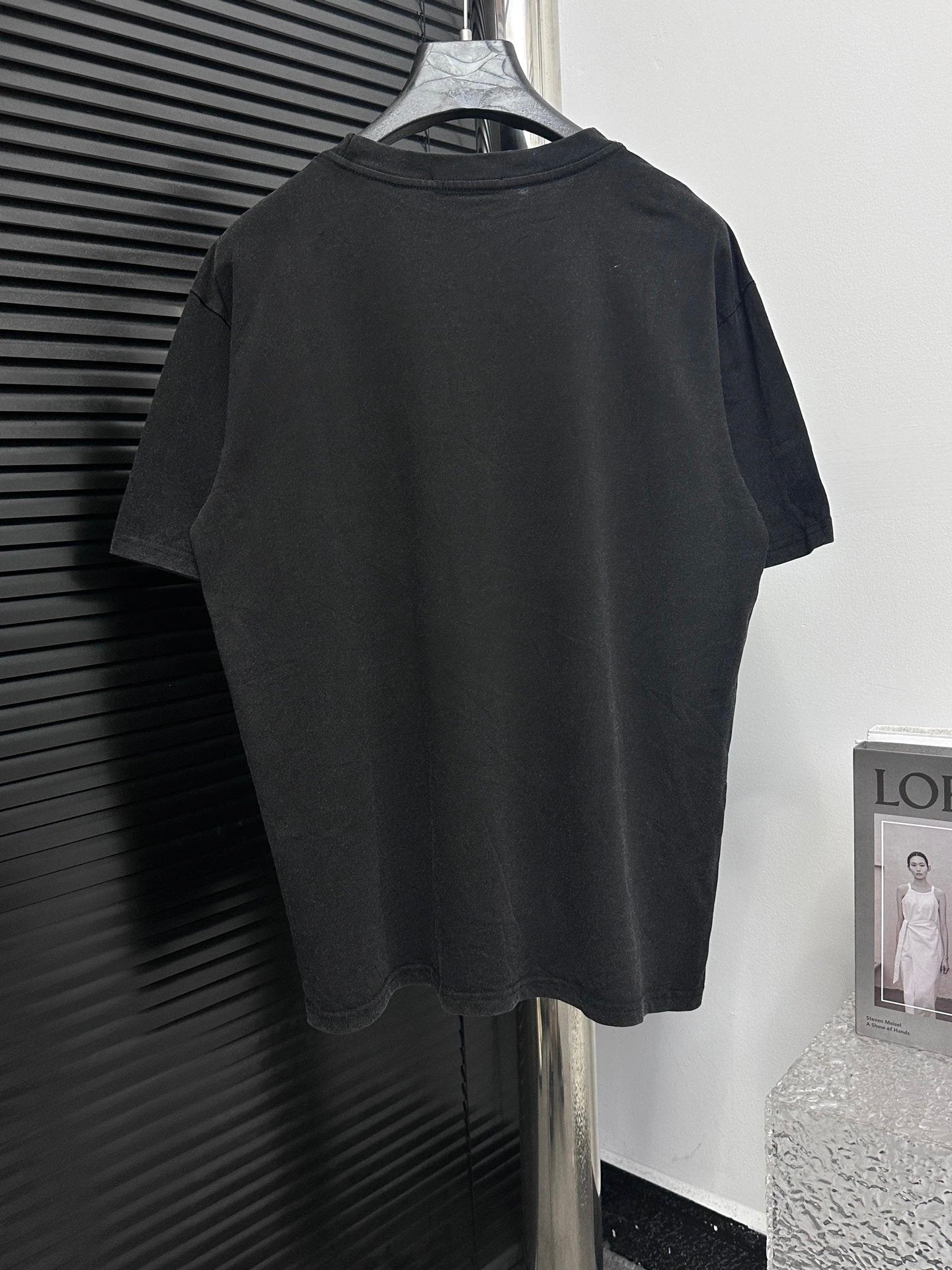 Balenciaga T-shirt Chest number8Large Printing logo round Neck Short Sleeve25ss New Pure Cotton Unisex Style T T-shirt OS Loose Fit Base Shirt Top Half Sleeve T-Shirt