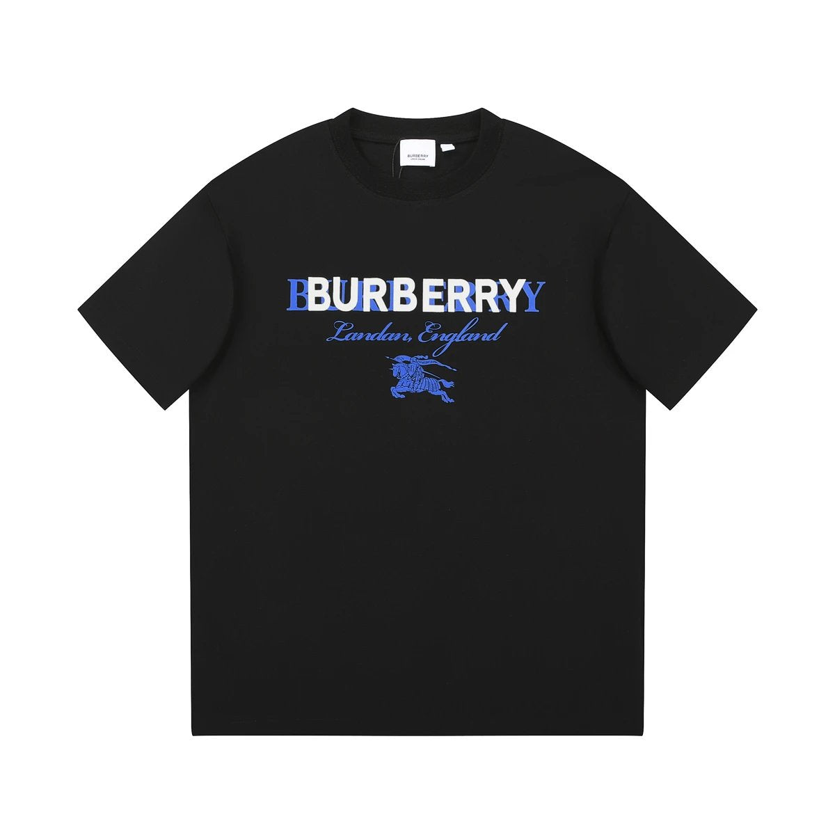 Burberry T-shirt Chest Letter Print logo round Neck Short Sleeve25ss New Pure Cotton Unisex Style T T-shirt OS Loose Fit Base Shirt Top Half Sleeve T-Shirt