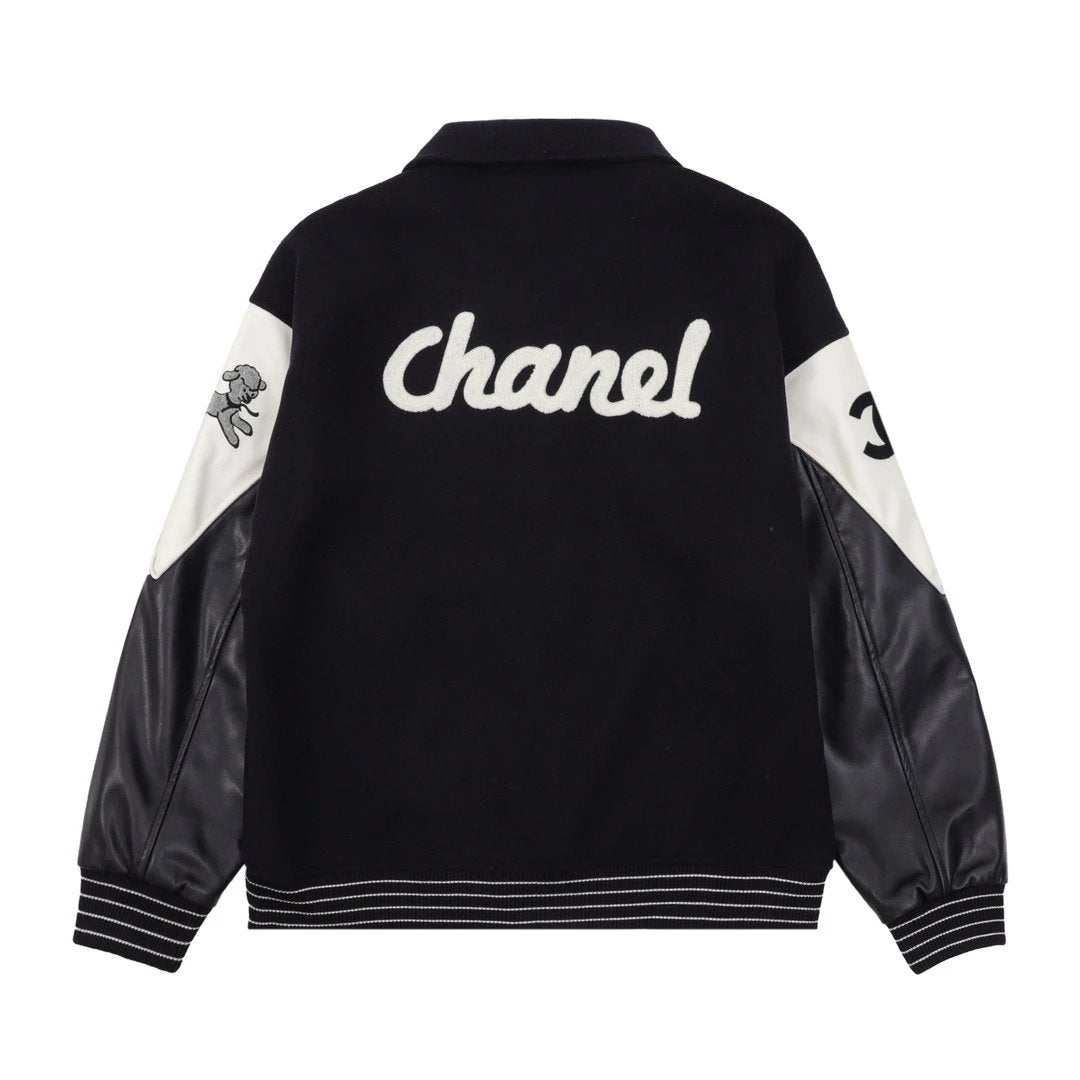 Chanel Jackets High Edition/Jacket Stitching Embroidered Baseball Uniform Jacket Coat

Size：XS-L