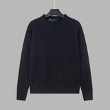 Louis Vuitton LV Sweater Pharrell Series Full Letter Embroidery Crew Neck Sweater Long Sleeve Pullover Thickened Lazy Style OS Loose Fit Jacket Unisex Loose Knit Top Versatile Casual Wearable Inside and Outside