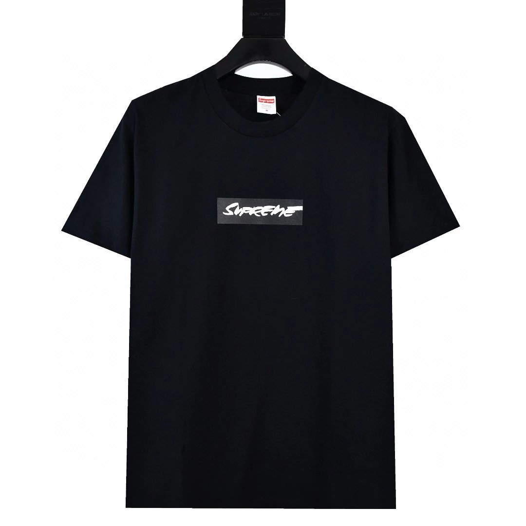 Supreme T-shirt **Version Counter Same Style Pure Cotton Summer Men's and Women's Same Fashion Loose All-Matching2024New Short Sleeve T T-shirt