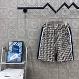 Dior shorts Full Letter Print logo Five-point Shorts25ss New Drawstring Casual Summer Pants5Two-in-One Casual Sweatpants for Men and Women, Pure Cotton Joggers