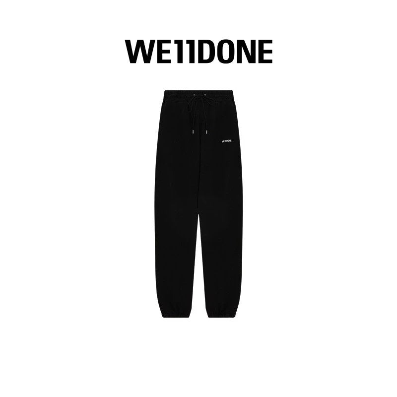 We11done Sweatpants Top Version Neutral Classic for Men and Women logo Printing Sports Casual Straight-Leg Trousers Sweatpants