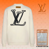 Louis Vuitton LV Hoodie Large back logo Runway Style Crewneck Sweatshirt Long Sleeve Base Shirt Jacket Top Fashion Unisex Sports Casual OS Loose Fit Versatile New Autumn Winter Collection