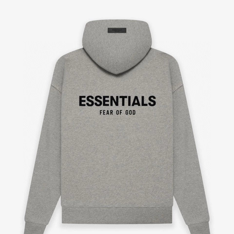 ESSENTIALS Hoodie Top Version Season 8 Double Line High Street Flocked Printed Hoodie Sweater Fashion