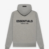 ESSENTIALS Hoodie Top Version Season 8 Double Line High Street Flocked Printed Hoodie Sweater Fashion