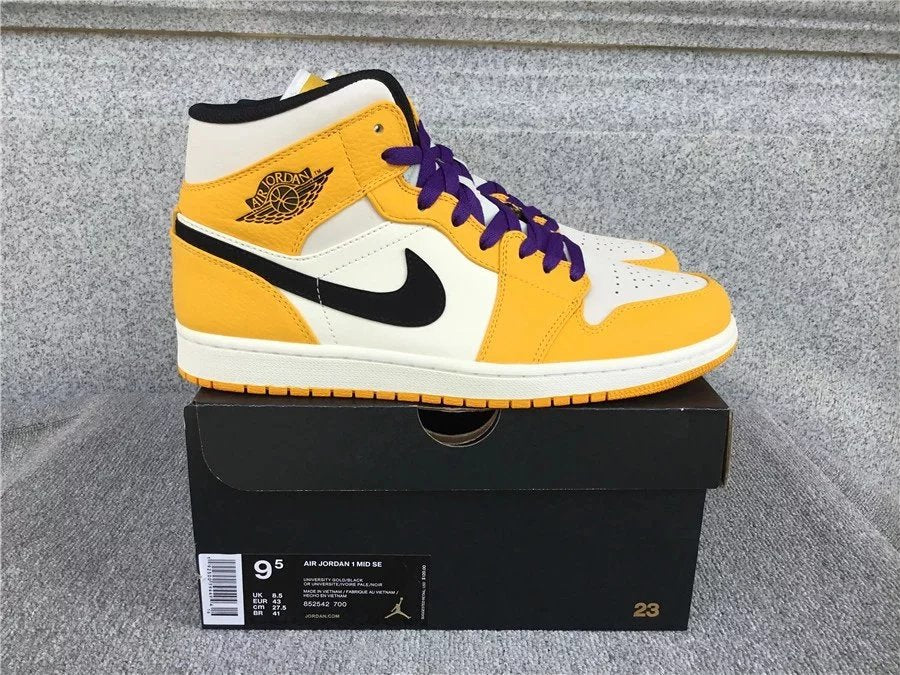 Air Jordan 1 Mid shoes New All-Match Trendy Men's Casual Sports Shoes