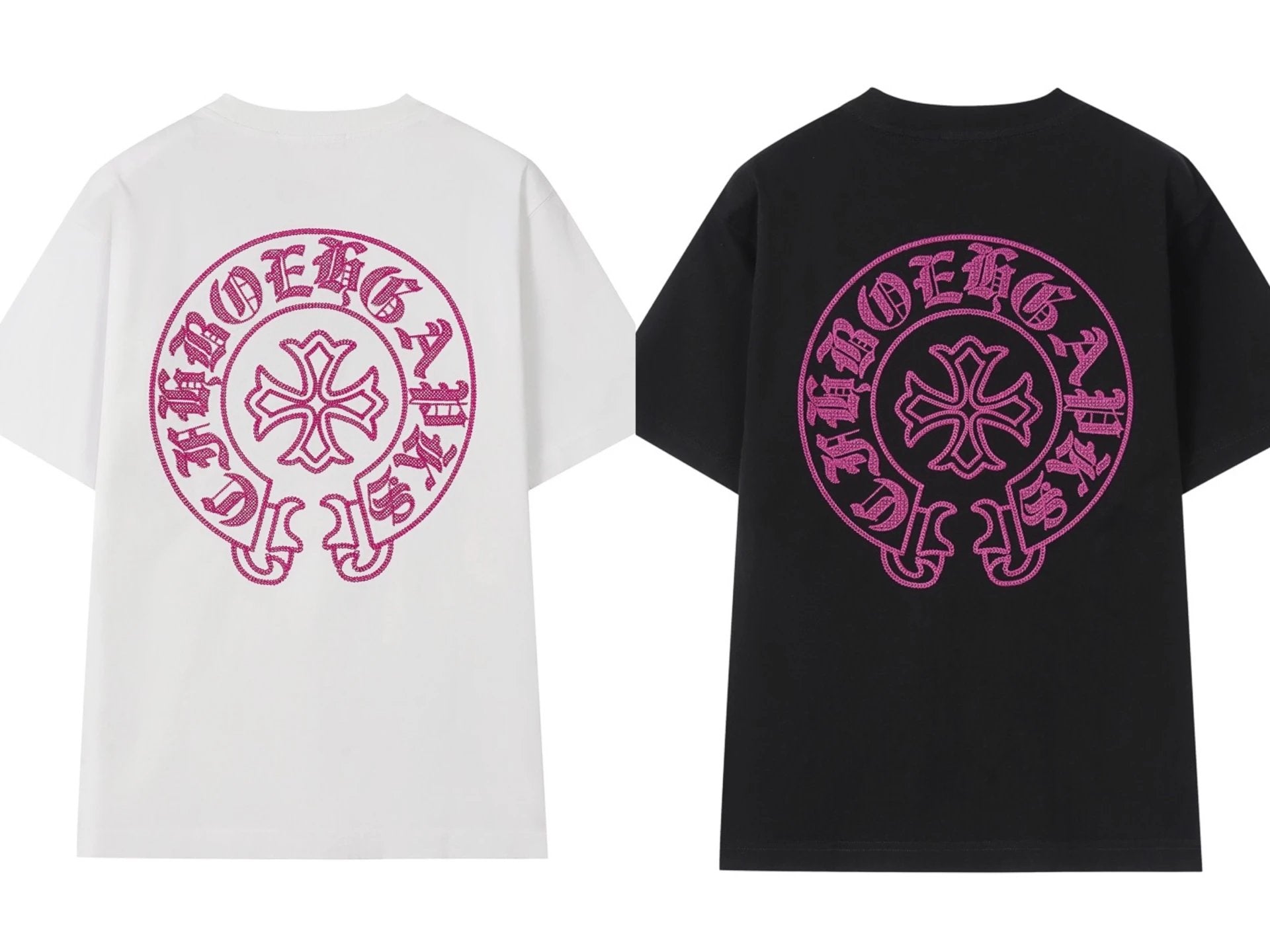 Chrome Hearts T-shirt Sanskrit Script Print logo round Neck Short Sleeve25ss New pure cotton T Unisex T-Shirt OS Drop Shoulder Loose Fit Base Shirt Top T-Shirt Short Sleeve