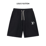 Louis Vuitton LV Shorts Letter Printing logo Five-point Shorts25ss New Drawstring Casual5Two-Piece Casual Sweatpants Summer Pants Unisex Pure Cotton Sweatpants