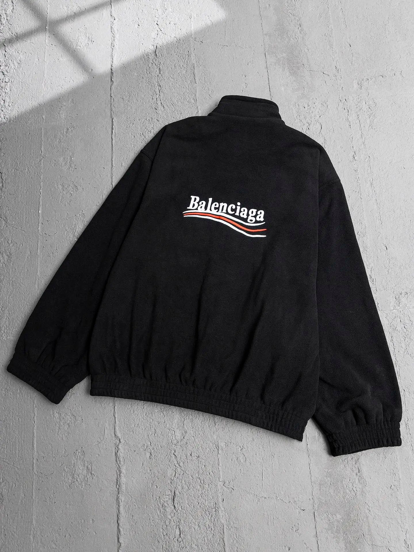 Balenciaga Jackets Matching Pants Wave Cola Embroidered Fleece Cotton Jacket Set Casual Loose Versatile Stand Collar Jacket Coat Unisex24ss Autumn and Winter New Products