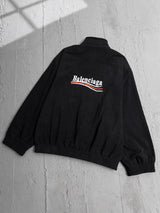 Balenciaga Jackets Matching Pants Wave Cola Embroidered Fleece Cotton Jacket Set Casual Loose Versatile Stand Collar Jacket Coat Unisex24ss Autumn and Winter New Products