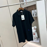 Burberry T-shirt Equestrian Knight Logo Embroidered Pique Mesh Cotton POLO Shirt Lapel Short Sleeve25ss New Unisex Summer Short Sleeve OS Loose T Business Half Sleeve Shirt Plus Size T-Shirt