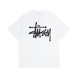 Stussy T-shirt Short Sleeve T T-shirt Flower Crown Love Casual Loose American Couple Wear-CY