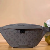 Louis Vuitton LV Men's Bag Top version Original Leather Classic BUMBAG Presbyopic Waist Bag Chest Bag Shoulder Crossbody Unisex Handbag M43644Presbyopic M46035Black Flower M46036Black Leather M46108Gray Leather