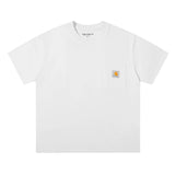 Carhartt T-Shirt Top Version Short Sleeve T T-shirt Men's and Women's Same Spring and Summer Classic Couple Fashion Pocket