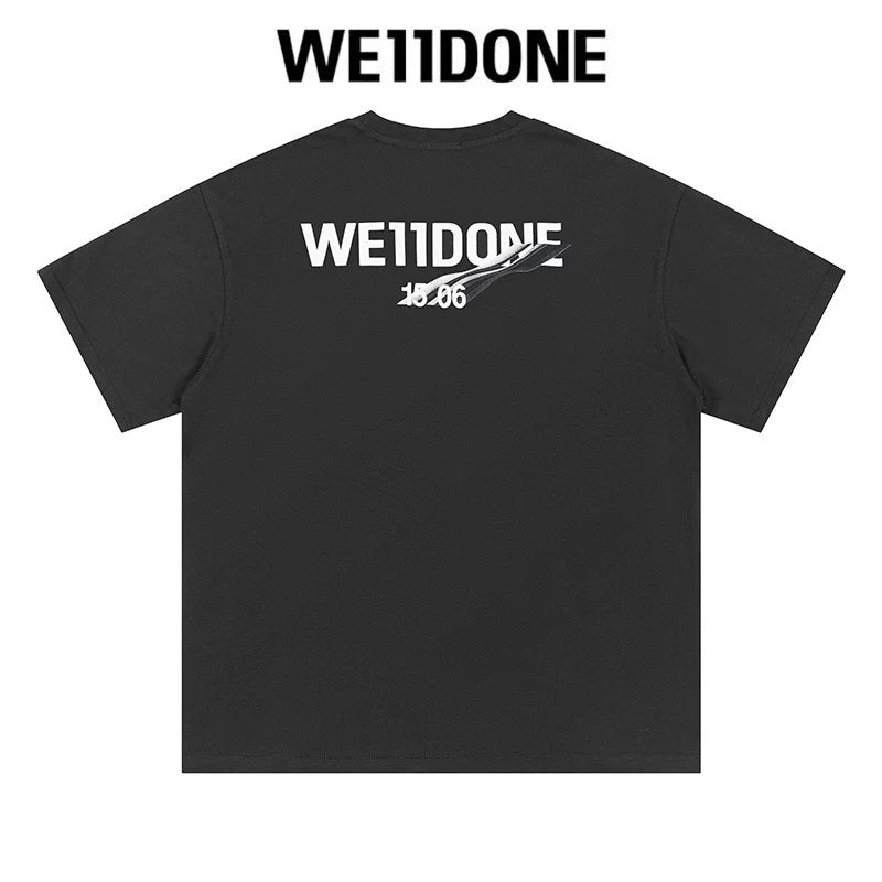 We11done T-shirt Top Spring and Summer New Large Letter Bullet Screen LOGO Simple Short Sleeve T T-shirt Loose Fashion Brand