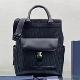 Dior Backpack Top version 【Original Factory】Explorer Series Tote Bag Men's Tote Bag Handbag Computer Bag Classic Oblique Printed Men's Bag Handbag Shopping Bag Men's and Women's Bags Large-Capacity Luggage Bag