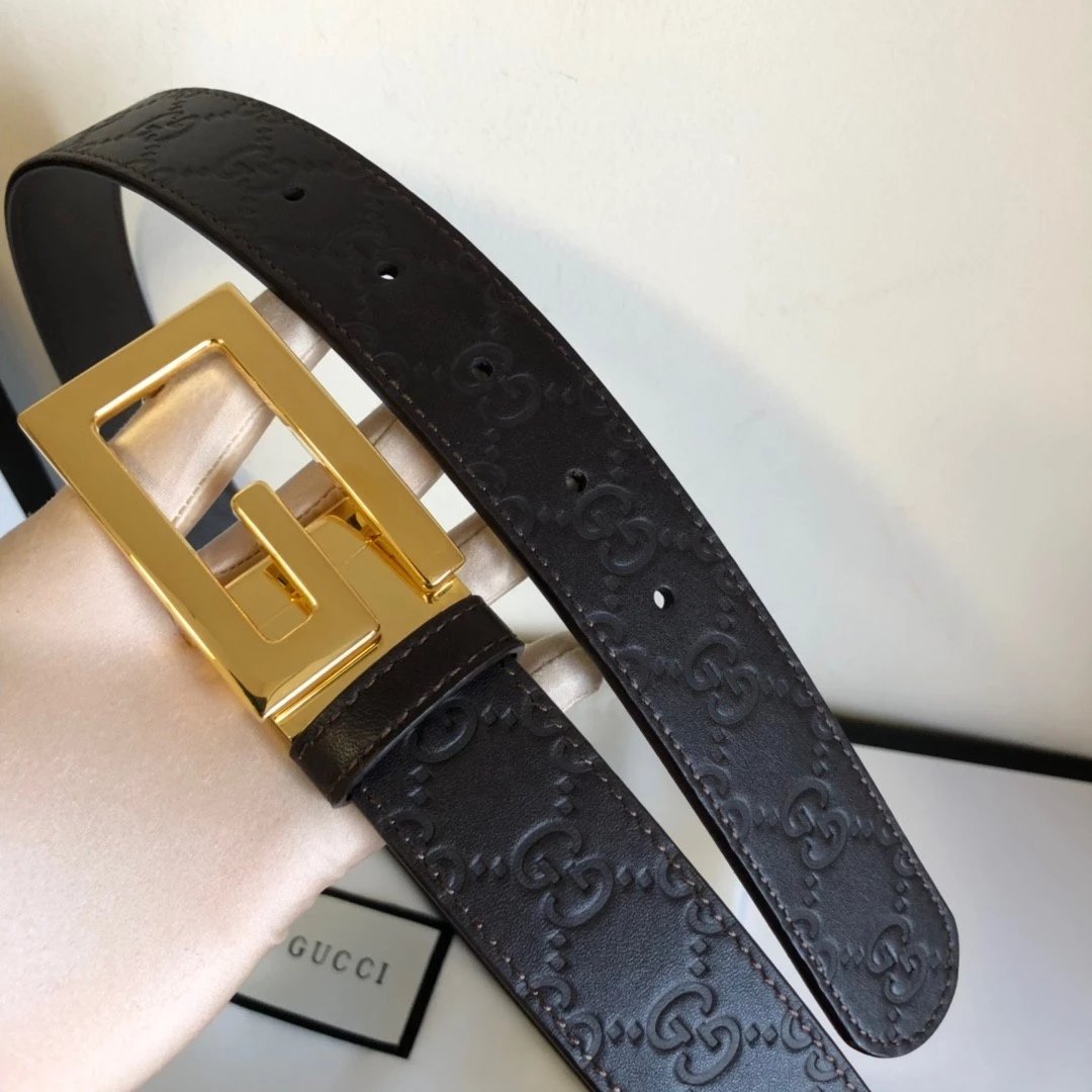 Gucci Belt Top version New Original Single Men's Belt Leather Belt Double g Belt Men's Fashion Casual Original Leather Gujia Belt GG Home Pant Belt Male Gucci Gucci Men's Belt Ferragamo3.5