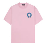 Chrome Hearts T-shirt Classic Style Horseshoe Velvet Print logo round Neck Short Sleeve25ss New Pure Cotton Unisex Style T T-shirt OS Loose Fit Base Shirt Short Sleeve Top T-Shirt
