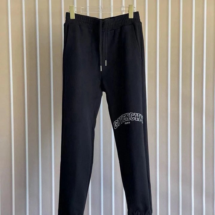 Givenchy Sweatpants Top Version Counter Same Style Pure Cotton Spring and Autumn Pants Men's Casual Sweatpants Loose Track Pants Fashionable Trousers