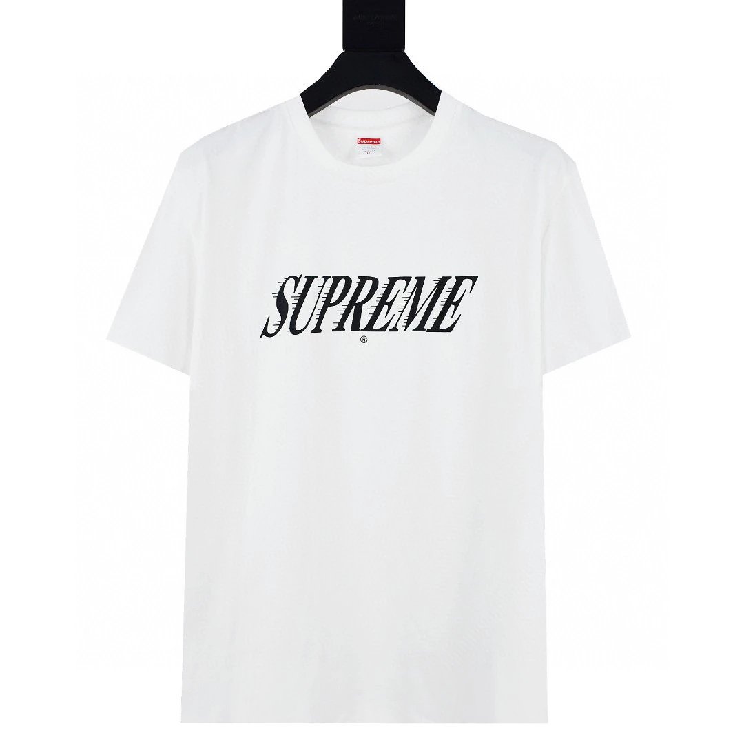 Supreme T-shirt Top Version Student Short Sleeve T T-shirt Loose Cotton T-shirt Men's and Women's Same Half Sleeve Bottoming Shirt Fashion