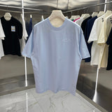 Dior T-shirt Backside Letter Print logo round Neck Short Sleeve25ss New pure cotton T Unisex T-Shirt OS Drop Shoulder Loose Fit Base Shirt Top T-Shirt Short Sleeve