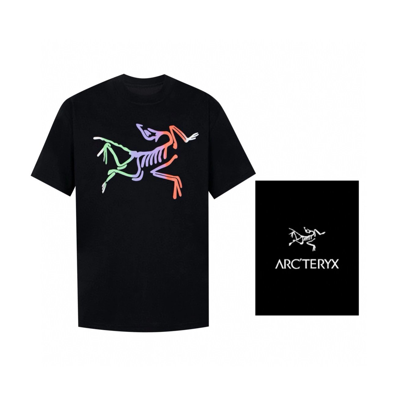 Arc'teryx T-shirt Top Version Color Printing Men's and Women's Same Style Short Sleeve T Summer Fashion T-shirt