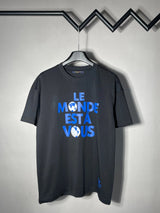 Louis Vuitton LV T-shirt 25ss New pure cotton T Unisex T-Shirt OS Loose Fit Base Shirt Top Half Sleeve T-Shirt