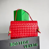 Bottega Veneta Women's Bag Top version 【Super Original Leather】Counter New Trio Large Mesh Bag, Dress Bag, Basketball Bag, Soccer Bag, Longer Bold Rope Bag, Ball Bag, Can Be Installed 10 Ball File Holder New Woven Underarm Bag Woven Bag Women's Bag Clutch