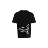 Palm Angels T-shirt Top Version Couple's Black Cotton Broken Bear Printed Loose T T-shirt Short Sleeve