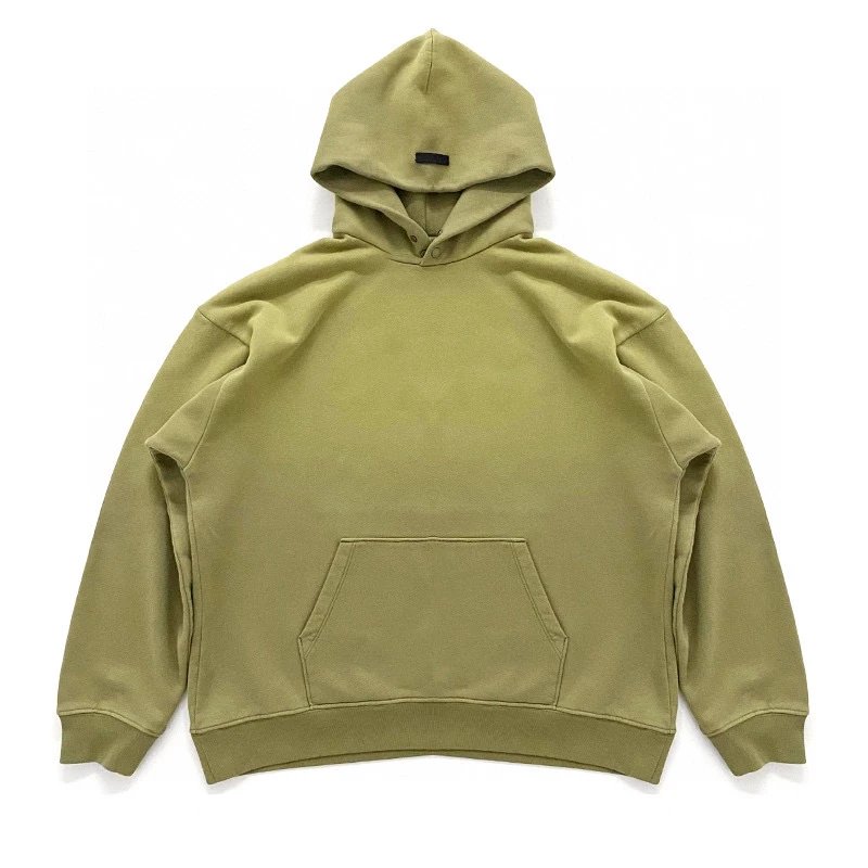 ESSENTIALS Hoodie Top Version Season 7 Main Line Flocking Letters LOGO Hooded Pullover Hoodie