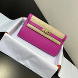 Hermes women's bag Top version hermeskellywoc2021New Second Generation Mini Kelly Bag togoWOC Import Epsom Women's Leather Shoulder Crossbody Bag
