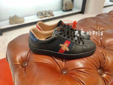 Gucci ShoesAce Series Bee Embroidered White Shoes Low-Top Couple's Mandarin Duck Sports Board Shoes