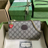 Gucci Wallet Top version **Original Model：726252New Double G Strawberry Ornaments mini Lipstick pack～Change packet726253726247Short Wallet726252Small Square Bag Mini Cosmetic Bag Coin Purse