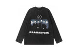 Balenciaga Hoodie German Panzer Series White Ink Direct Print Digital Printing logo Round Neck Sweatshirt Long Sleeve Base Shirt Jacket Top Fashion Unisex Sports Casual Loose Fit Versatile Autumn Winter New Arrival