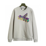 Gucci Hoodie 3D19213D Printed Crewneck Sweatshirt380100% Pure Cotton Terry Pullover Sweatshirt Unisex Sports Top os Stylish Inner Layer24ss Autumn and Winter New Products
