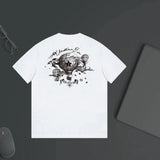 Dior T-shirt Back heat balloon print logo round Neck Short Sleeve25ss New Pure Cotton Unisex Style T Casual T-Shirt Base Layer Shirt OS Loose Fit Half Sleeve Top Plus Size