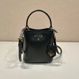 PRADA Bag Top version Version Latest Triangle Imported Calfskin Bucket Bag Crossbody Bag Shoulder Bag Underarm Bag Handbag Women's Bag1BA373