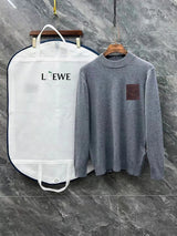 LOEWE Sweater Classic Logo Logo Half Turtleneck Sweater Unisex Inner and Outer Wear