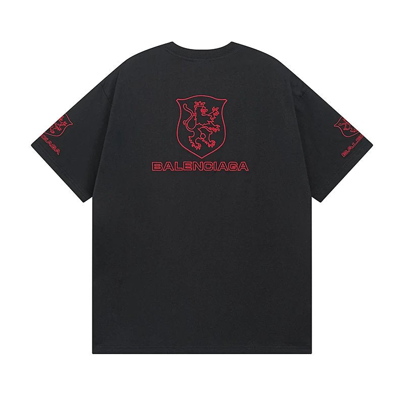 Balenciaga T-shirt 25ss New Pure Cotton Unisex Style T T-shirt OS Loose Fit Base Shirt Top Half Sleeve T-Shirt